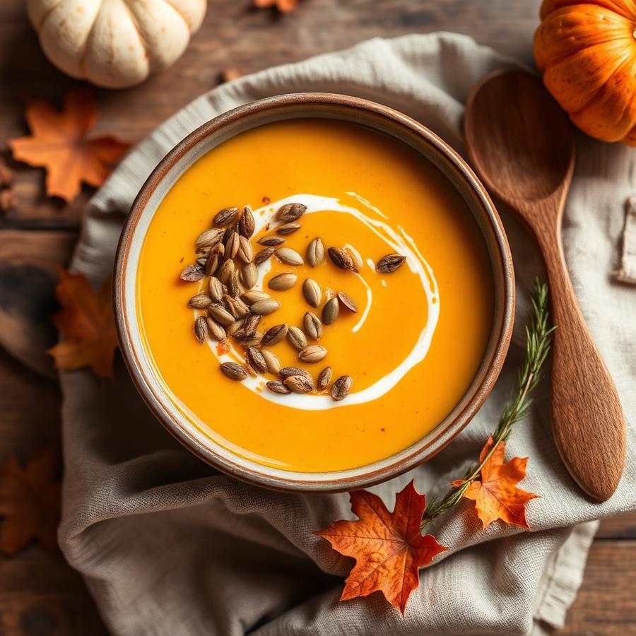 Cremige Kürbissuppe